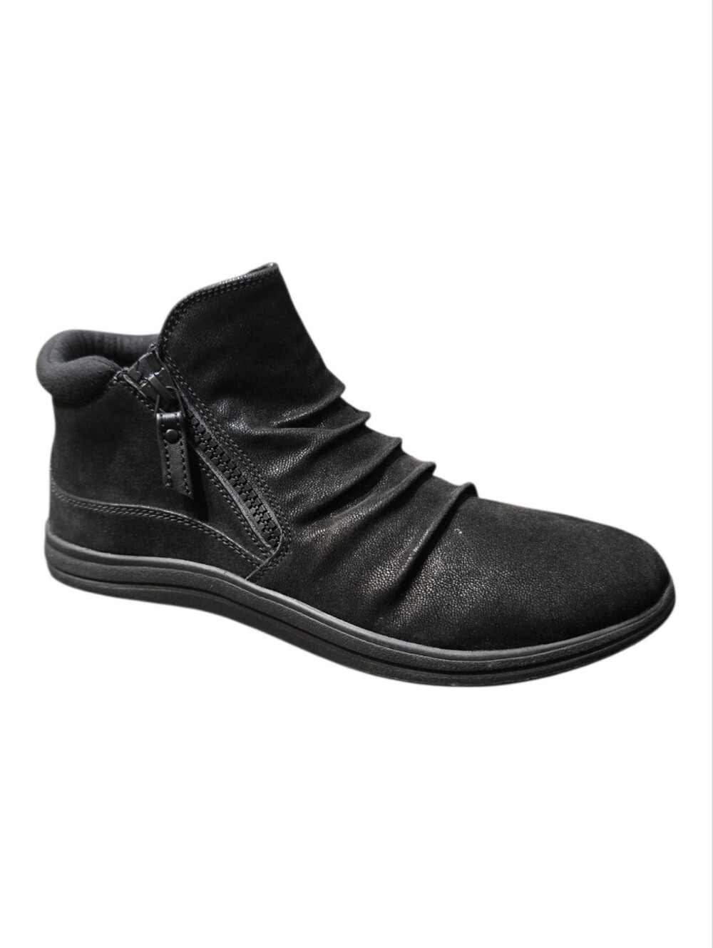 Clarks Cloudsteppers Breeze Range Black Ruched Ankle Booties Comfort 8M NIB